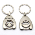 Porte-clés de porte-monnaie souvenir en métal imprimé logo personnalisé
